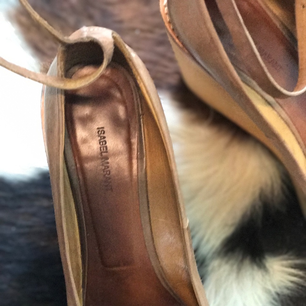 Isabel Marant Leather Wedges - Picture 3 of 6